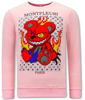 Montfleuri Sweater met print monster teddy bear