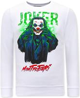 Montfleuri Sweater met print joker