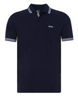 BOSS Green Regular fit poloshirt met labelstitching, model 'Paddy'