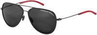 PORSCHE DESIGN 8691 | Herren-Sonnenbrille | Pilot | Fassung: Kunststoff Schwarz | Glasfarbe: Grau