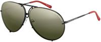PORSCHE DESIGN 8478 | Herren-Sonnenbrille | Pilot | Fassung: Kunststoff Schwarz | Glasfarbe: Grün