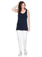 Sheego Tanktop » Longtop« fein gerippte Shirtware