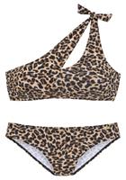 Bruno Banani Bustier-Bikini bedruckt mit assymetrischem Schnitt