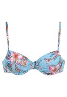 Lascana Bikinitop met beugels MALIA met tropische print