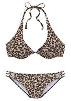 Bruno Banani Bügel-Bikini mit Animalprint in Neckholderform