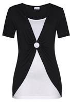 Vivance 2-in-1-Shirt, mit Ringdetail vorne