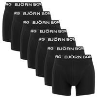 Bjorn Borg 7-pack heren boxershort - Zwarte heren onderbroeken katoen - Bjorn Borg onderbroeken