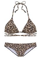 Bruno Banani Triangel-Bikini bedruckt mit langem Bindeband