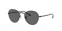 RAY-BAN RB 3582 DAVID | Unisex-Sonnenbrille | Panto | Fassung: Mineral Schwarz | Glasfarbe: Grau