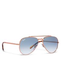 Ray-Ban Aviator Unisex Gepolijst Roségoud Blauw Kleurverloop RB3625 New Aviator