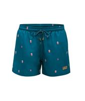 Narwal recycled swim trunks popcorn blue