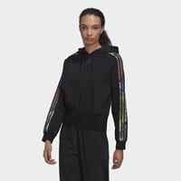 adidas Allover Print Hoodie Schwarz