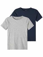 Name It T-Shirt "NKMT-SHIRT SLIM 2P NOOS", (Packung, 2 tlg., 2er-Pack)