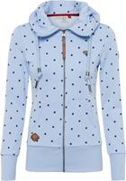 Ragwear Sweatvest NESKA DOTS O ZIP in all-over-stippen print design