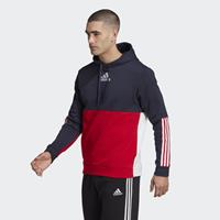 adidas Essentials Colorblock Fleece Hoodie Blau