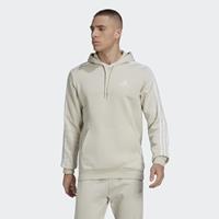 Adidas Hoodie Essentials Fleece 3-Stripes - Beige/Wit