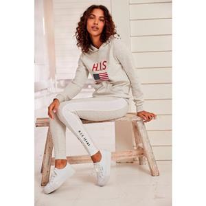 H.I.S Hoodie met logoprint en kangoeroezak, loungepak, hoodie