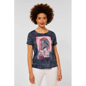 Street One T-Shirt mit Steinchen Deko, 061395