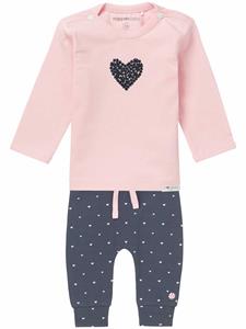 noppies Baby Set Langarmshirt+Hose ROAD für Mädchen, Organic Cotton hellrosa Mädchen 