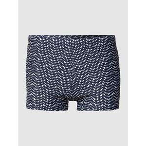 Schiesser retro zwemshort met ritszak tricot gerecycled fijne stroken admiraal - Nautical Casual 