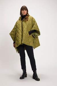 Ulla Popken Steppjacke »Poncho-Steppjacke wasserabweisend 2-Wege-Zipper«