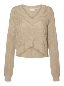 Noisy May Nmsia L/s V-neck Cropped Knit Dd