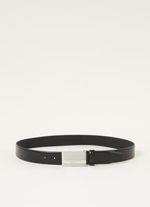 Boss Leren riem met logosluiting, model 'Baxton'