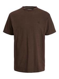 jack&jones Jack & Jones Männer T-Shirt Badge Heavy Crew Neck in blau