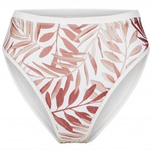 Hurley - Women's Party Palm Rib High Waist Moderate Bottom - Bikinibroekje, wit