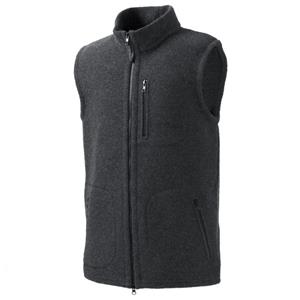 Mufflon - Ivo - Merinobodywarmer, zwart/grijs