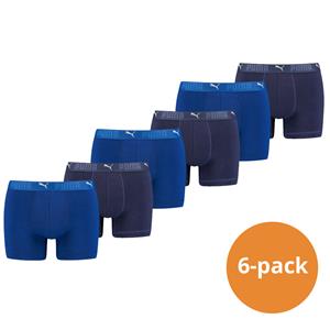 Puma Sport Boxershorts Katoen 6-pack Blauw-S