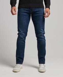 Superdry Male Slimfit Jeans van Biologisch Katoen met Rechte Pijpen Blauw Grootte: 30/32