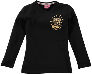 O'Chill Meisjes shirt - Kendra - Zwart