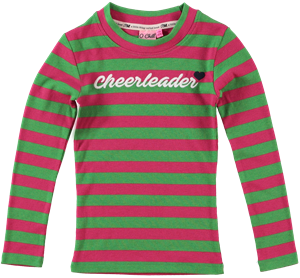 O'Chill Meisjes shirt - Dyante - Groen / Roze