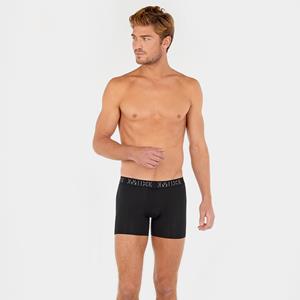Hom Boxershorts Long Patrick 3-Pack grijs-zwart