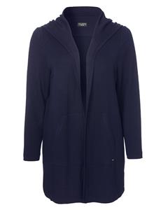 VIA APPIA DUE Sportive Kapuzenstrickjacke mit Ziernähten