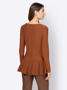 Pullover in cognac van Ashley Brooke