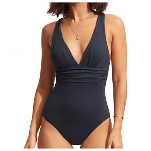 Seafolly - Women's Collective Cross Back One Piece - Badpak, blauw