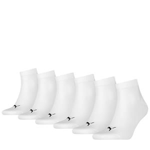 Puma Quarter Plain Sokken Senior (6-Pack)