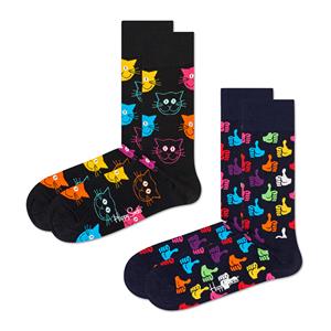 Happy Socks 2P classic cat multi