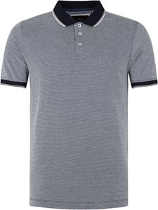 T-shirt Suitable Oxford Polo Donkerblauw