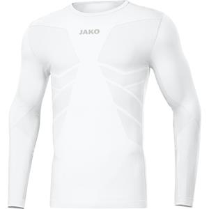 JAKO Comfort recyceltes langarm Funktionsshirt Herren weiß