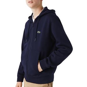 Lacoste Herren Lacoste Sweatshirt mit Kängurutasche aus Fleece - Navy Blau 