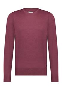 Sweater State Of Art Half Zip Wol Mix Bordeaux Rood