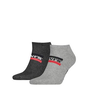 Levi's 2er Pack  Low Cut Sprtwr Logo Sneakersocken grau/anthrazit 