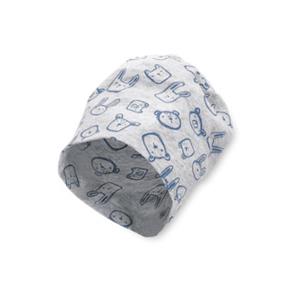 Sterntaler Slouch Beanie Dierengezichten zilver