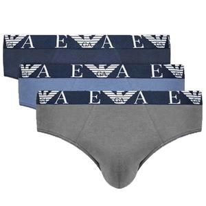 Armani Slips 3-pack blauw-grijs