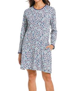 Blauw panterprint nachthemd Rebelle