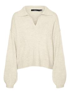 Vero moda Vmluci Ls Open Polo Crop Blouse