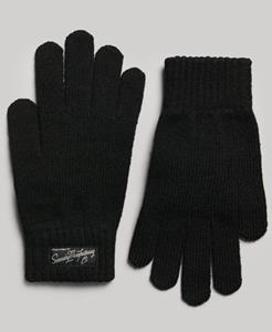 Superdry Vrouwen Uniseks Essential Logo Handschoenen Zwart